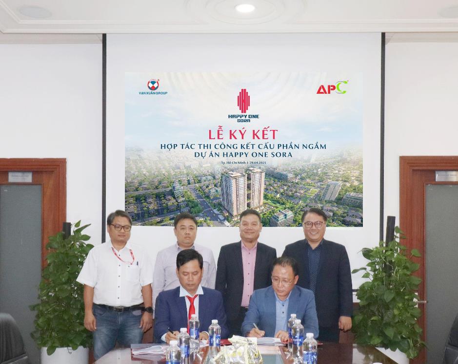 Vạn Xuân Group Hợp Tác An Phong Thi Công Phần Ngầm Happy One Sora