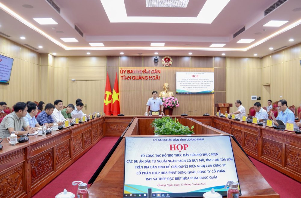 Quảng Ngãi Thúc Đẩy Dự Án Sản Xuất Thép Đường Ray Hòa Phát